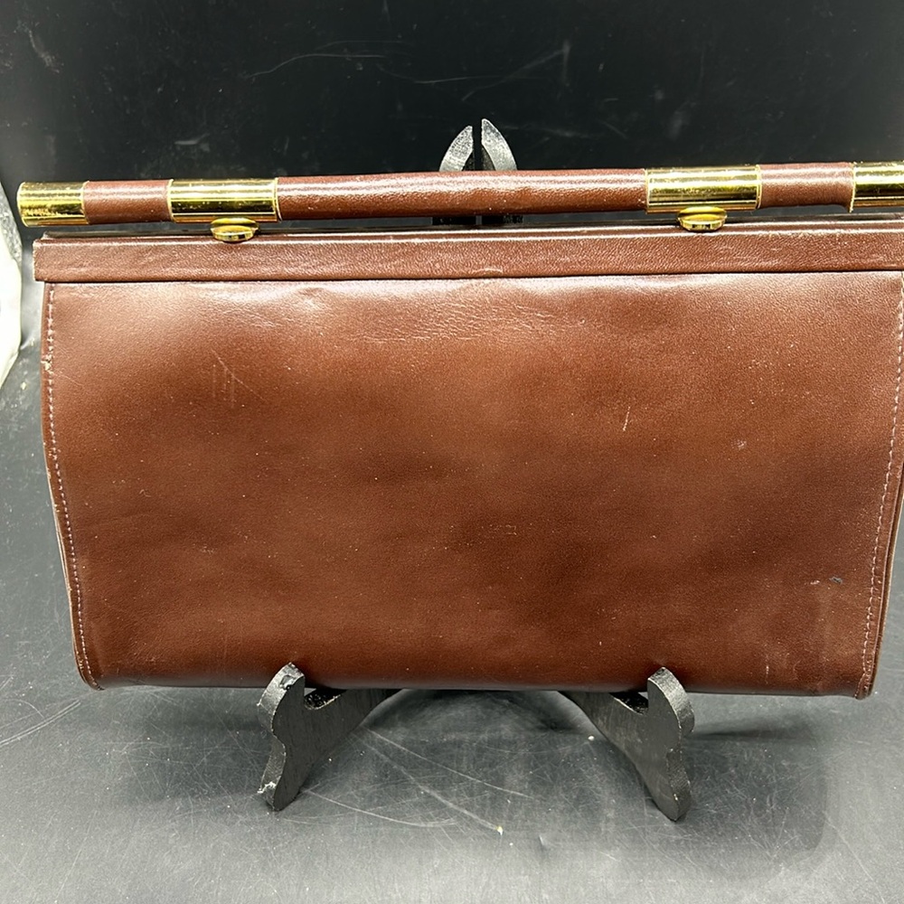 Ruth Saltz Leather Envelope Clutch